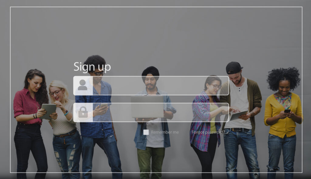 Team members securely sharing account access using password management tools