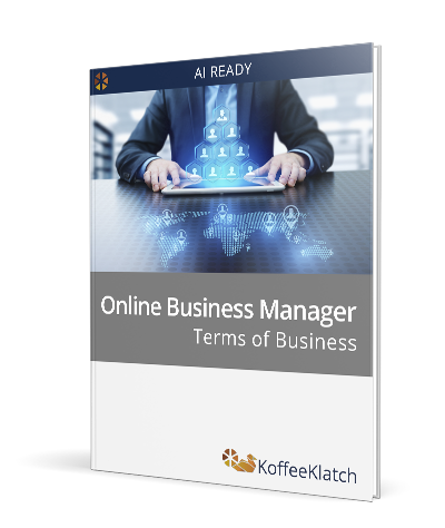 Online Business Manager contract templates UK - terms of business