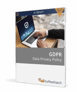 picture of hands on a computer designed to convey the idea of a data privacy policy